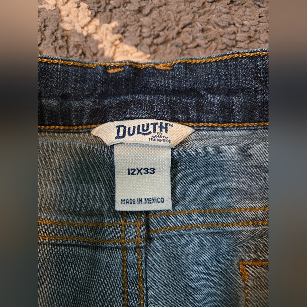 Duluth Trading Co Straight Jeans 12 X 33 - Picture 9 of 10